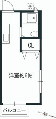 サニーハイツの間取り画像