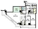 アップルタワー大阪谷町の間取り画像