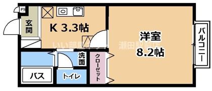 プリシェールキャッスルC棟の間取り画像