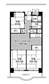 ビレッジハウス浜松タワー1号棟の間取り画像