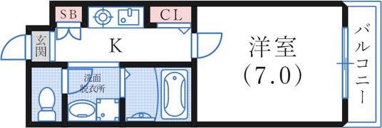 オーシャンビュー湊町の間取り画像