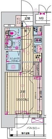 プレサンス桜川グロワールの間取り画像