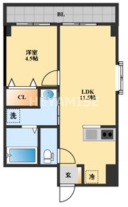 ルーシッド中央の間取り画像