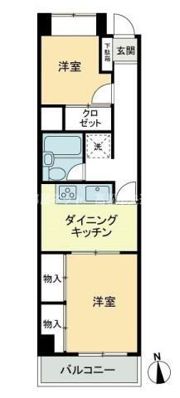 カーサ大和 錦町の間取り画像