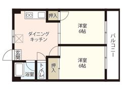 江島マンションの間取り画像
