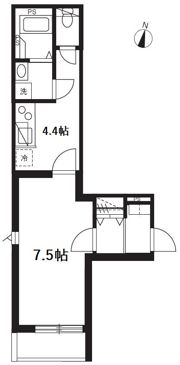 ミュオン北千住の間取り画像
