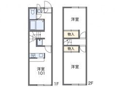 レオパレスアムールの間取り画像