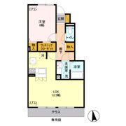 メゾン ド フルールの間取り画像