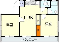 スカイハイ三崎の間取り画像