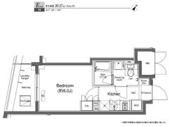 プラウドフラット白金高輪の間取り画像