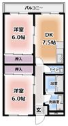 ビューテラス畷B棟の間取り画像