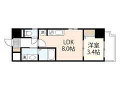 月光幟町壱番館の間取り画像