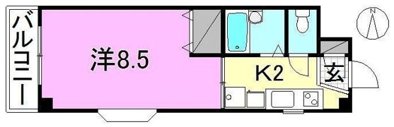 クリエイションビル立花の間取り画像