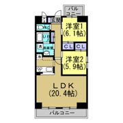 パークサイド知多半田の間取り画像
