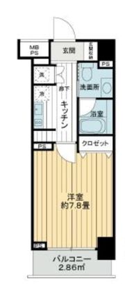 ライオンズクオーレ東京三ノ輪シティゲートの間取り画像