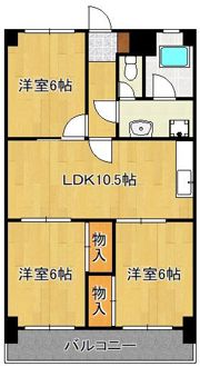 ハイツシーサイドIの間取り画像