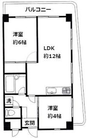 朝日大通り公園マンションの間取り画像