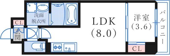 LIVIAZ KOBE LaMerの間取り画像