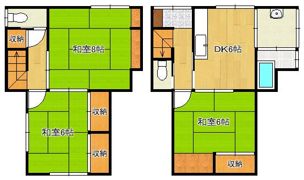 日の出町貸家の間取り画像