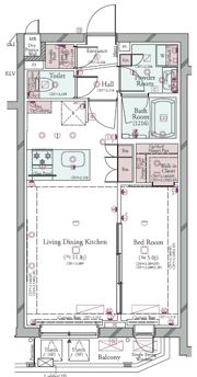 コンシェリア目黒本町 THE RESIDENCEの間取り画像