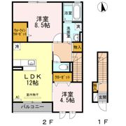 セジュールコート B棟の間取り画像