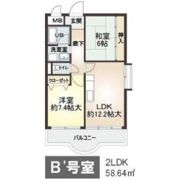 ハイネス岡本の間取り画像