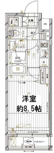 レガリス高円寺Ⅱの間取り画像