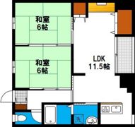 車屋マンションの間取り画像