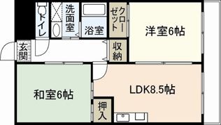 パレ広瀬の間取り画像