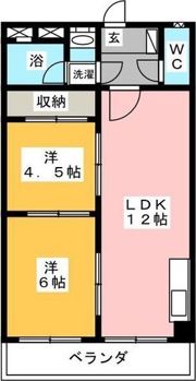 BFハイツの間取り画像