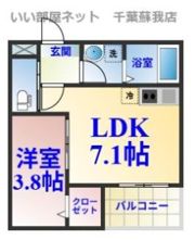 ジーメゾン市原五井の間取り画像