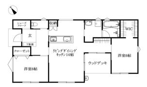 カインド米湊の間取り画像