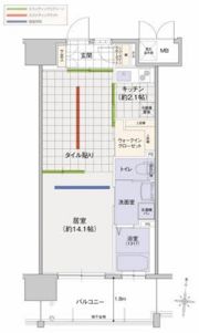 ミッド・シティ岡山の間取り画像