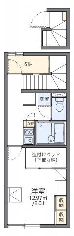 レオパレス新富山Bの間取り画像