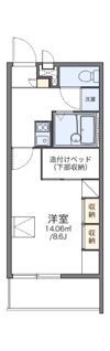 レオパレスプランタン参番館の間取り画像