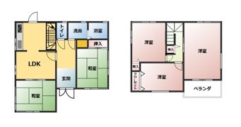 高野口町応其貸戸建の間取り画像