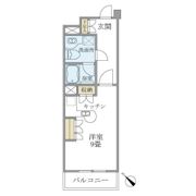 ウィズウィース渋谷神南 S棟の間取り画像