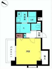 スカイコート神楽坂壱番館の間取り画像