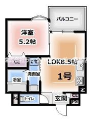 クリエオーレ田井町の間取り画像