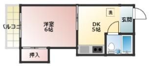 コーポあおき1の間取り画像