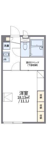 レオパレスハナイの間取り画像
