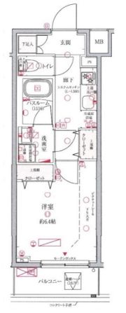 クレヴィスタ多摩川の間取り画像