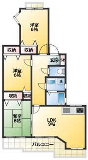 クリスタルパレス東船橋の間取り画像