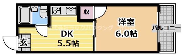 プラザハイツ大西の間取り画像