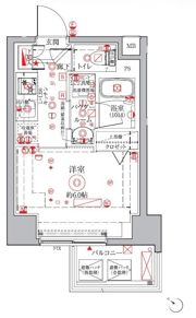 クレイシアIDZ横浜桜木町の間取り画像