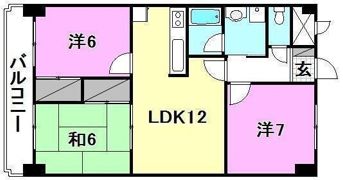 ハイシティ松山の間取り画像
