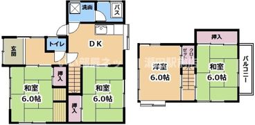 大江貸家の間取り画像