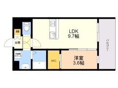 LIBTH箱崎プレミアムの間取り画像