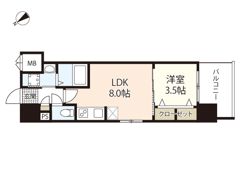 S－RESIDENCE空港通りawesomeの間取り画像