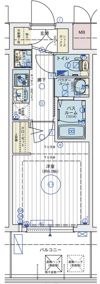 エステムコート難波WEST－SIDEVIIIエクシーナの間取り画像